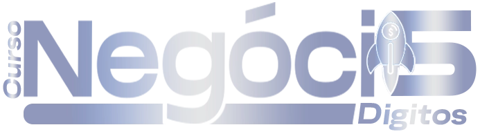 logo NEGOCIO DE 5 DIGITOS prata